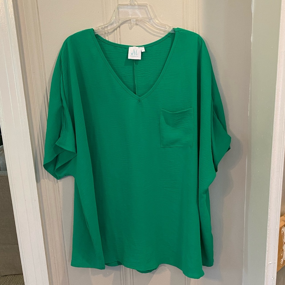 Kelly green blouse